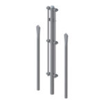 CONJUNTO POSTE ESQUINERO GALVANIZADO