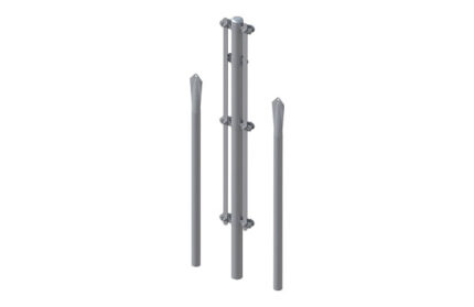 CONJUNTO POSTE ESQUINERO GALVANIZADO