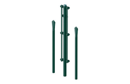 CONJUNTO POSTE ESQUINERO PLASTIFICADO VERDE