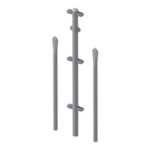 CONJUNTO POSTE REFUERZO GALVANIZADO