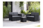 CONJUNTO RATAN RESINA ANTRACITA - Imagen 2