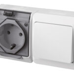 CONMUTADOR + BASE ESTANCO POOL 54 - 16A 250V