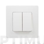 CONMUTADOR DOBLE BLANCO - SERIE NILOE