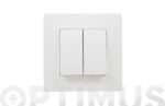 CONMUTADOR DOBLE BLANCO - SERIE NILOE