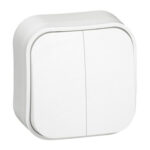 CONMUTADOR DOBLE BLANCO IP21 - FORIX
