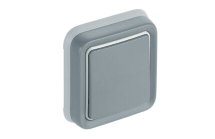 CONMUTADOR EMPOTRAR GRIS IP55 - PLEXO