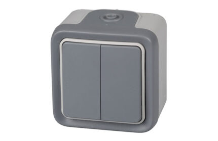 CONMUTADOR SUPERFICIE DOBLE ESTANCO IP55 - PLEXO