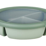 CONTENEDOR ALIMENTOS REDONDO CON DIVISIONES - 250 + 250 + 500 ML