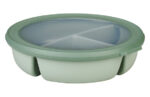 CONTENEDOR ALIMENTOS REDONDO CON DIVISIONES - 250 + 250 + 500 ML