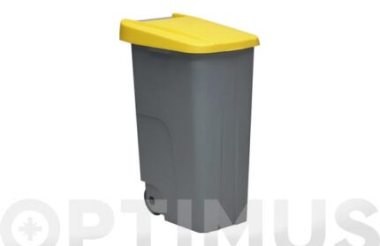 CONTENEDOR BASURA GRIS ECOLOGICO