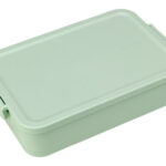 CONTENEDOR DE ALIMENTOS GRANDE CON DIVISIONES - VERDE JADE