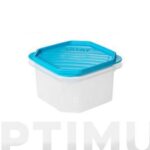 CONTENEDOR HERMETICO 0,6 L - OCTOGONAL TURQUESA