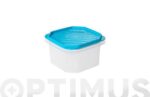 CONTENEDOR HERMETICO 0,6 L - OCTOGONAL TURQUESA