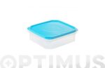 CONTENEDOR HERMETICO 1,3 L - CUADRADO TURQUESA