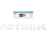 CONTENEDOR HERMETICO 1,3 L - CUADRADO TURQUESA - Imagen 2
