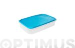 CONTENEDOR HERMETICO 2,1 L - RECTANGULAR TURQUESA