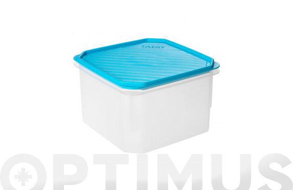 126_68eeb43b07f75 CONTENEDOR HERMETICO 2,9 L - CUADRADO TURQUESA - Imagen 1