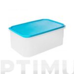 CONTENEDOR HERMETICO 4,7 L - RECTANGULAR TURQUESA