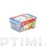 CONTENEDOR HERMETICO SET 3 PZS - RECTANGULAR