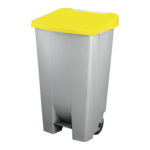 CONTENEDOR SELECTIVO AMARILLO PEDAL Y RUEDAS - 120 L
