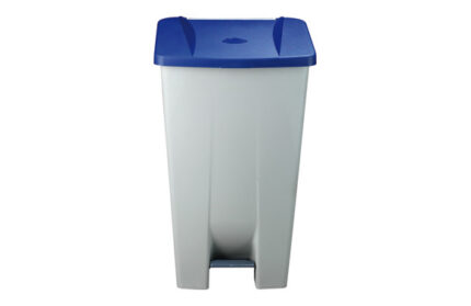 CONTENEDOR SELECTIVO AZUL PEDAL Y RUEDAS - 120 L