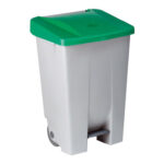 CONTENEDOR SELECTIVO TAPA AZUL PEDAL Y RUEDAS - 80 L