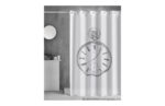 CORTINA BAÑO ESTAMPADO RELOJ - 180 X 200 CM POLIESTER - Imagen 2