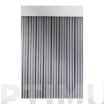 CORTINA DE PUERTA CINTA DUERO-NEGRO/TRANSPARENTE - 90 X 210 CM