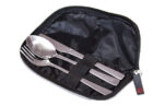 CUBIERTOS SET 3UDS INOX - CON FUNDA