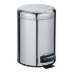 CUBO BAÑO CON PEDAL INOX BRILLANTE