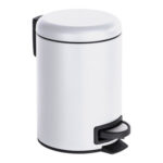 CUBO BAÑO CON PEDAL LEMAN BLANCO - 3 L