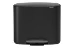 CUBO BO PEDAL BIN NEGRO MATE - 11+23 L