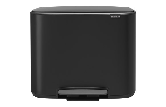 126_68f1515d7d6b6 CUBO BO PEDAL BIN NEGRO MATE - 11+23 L - Imagen 1