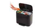CUBO BO PEDAL BIN NEGRO MATE - 11+23 L - Imagen 2