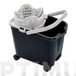 CUBO CON ESCURRIDOR 14 L RUEDAS AUTOMATICO