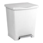 CUBO CON PEDAL MILENIUM 23 L BLANCO - 33 X 28 X 39 CM