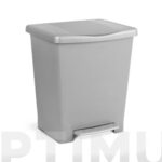 CUBO CON PEDAL MILENIUM 23 L GRIS - 33 X 28 X 39 CM