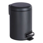 CUBO COSMETICA BAÑO CON PEDAL LEMAN NEGRO - 3 L