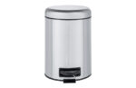 CUBO DE PEDAL LEMAN - ACERO INOX MATE, 3L