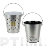 CUBO MINI METALICO TAPAS SURTIDO PLATA NEGRO - 11.5 X 16 X 10.5