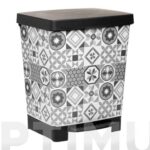 CUBO PEDAL DECORADO CUBIK DECO HYDRAULIC - 23 L