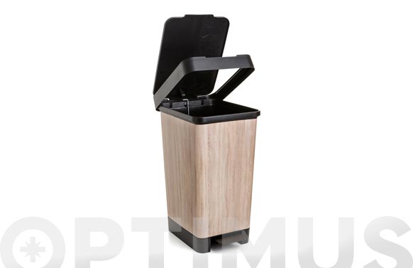 126_68f1527292a03 CUBO PEDAL DECORADO SMART MADERA - 25L-WOOD - Imagen 2