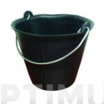 CUBO PLASTICO NEGRO - 12 L