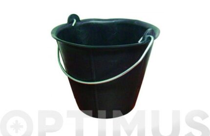 CUBO PLASTICO NEGRO - 12 L