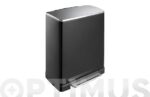 CUBO RECICLAJE METALICO E-CUBE NEGRO - 28 +18 L