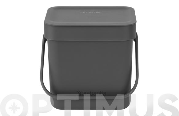 126_68f26f5778112 CUBO RECICLAJE SORT & GO' GRIS - Imagen 1