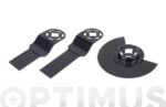 CUCHILLA MULTIHERRAMIENTA JGO 3 PZS - MADERA-METAL