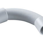 CURVA RIGIDA PVC GRIS 5 UNID