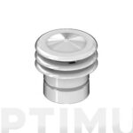 DEFLECTOR TRES AROS ALUMINIO BLANCO - Ø 110 MM