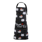 DELANTAL PRESENTACION REGALO - GATO - NEGRO 68 X 78 CM